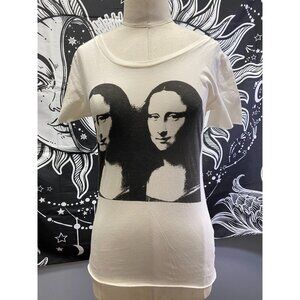 NWT very rare Andy Warhol double mona lisa T, size Small